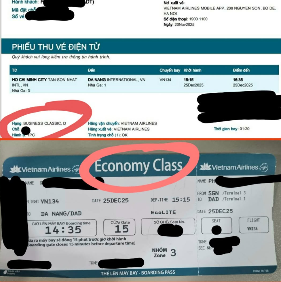 Vietnam Airlines – một trải nghiệm không thể chấp nhận