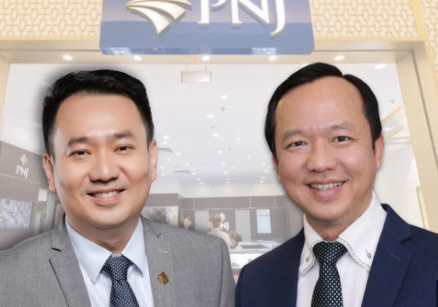 Doanh nhân Phan Quốc Công (phải) và doanh nhân Lê Trí Thông