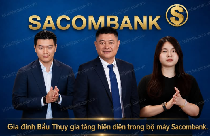 3 cha con đại gia Nguyễn Đức Thụy cùng làm ở Sacombank