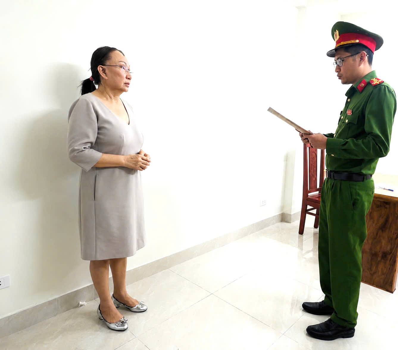 Bà Lê Thị Ngọc Mỹ (chủ tiệm vàng Kim Lý) bị khởi tố