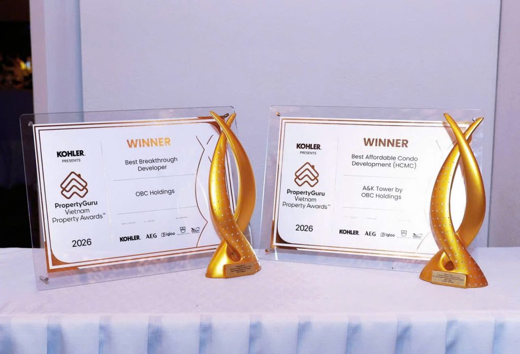 OBC Holdings và A&K Tower ghi dấu ấn kép tại PropertyGuru Vietnam Property Awards 2026
